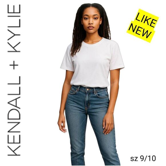 Kendall & Kylie Stretchy Distressed Denim Blue Jeans EXCELLENT Condition! - Picture 11 of 11